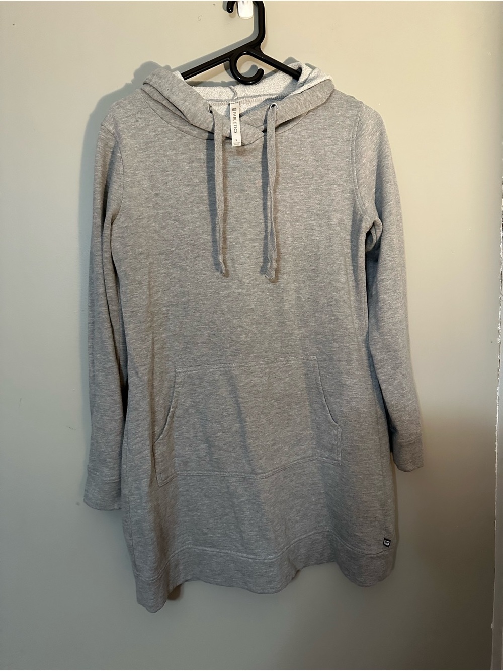Fabletics Light Gray lightweight Hooded Sweatshirt Tunic